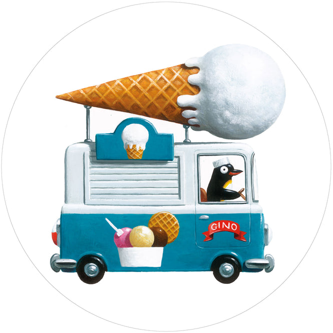 KEK Amsterdam / KIDS / WALLPAPER CIRCLES ICECREAM TRUCK CK-039