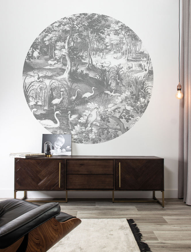 KEK Amsterdam / LANDSCAPES & MARBLE / WALLPAPER CIRCLES ENGRAVED LANDSCAPES CK-045