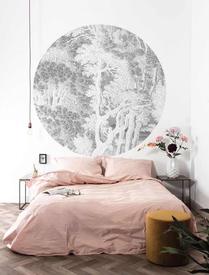 KEK Amsterdam / LANDSCAPES & MARBLE / WALLPAPER CIRCLES ENGRAVED LANDSCAPES CK-050