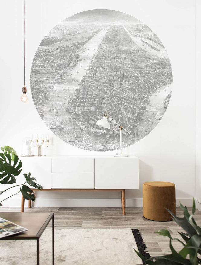 KEK Amsterdam / LANDSCAPES & MARBLE / WALLPAPER CIRCLES ENGRAVED LANDSCAPES CK-053