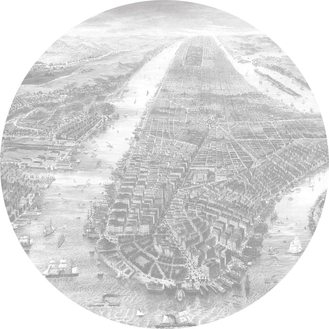 KEK Amsterdam / LANDSCAPES & MARBLE / WALLPAPER CIRCLES ENGRAVED LANDSCAPES CK-053