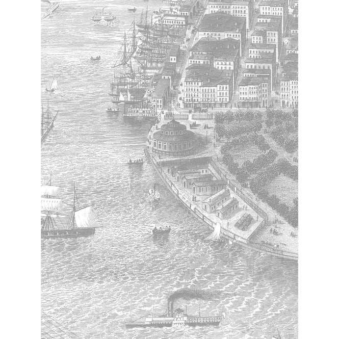 KEK Amsterdam / LANDSCAPES & MARBLE / WALLPAPER CIRCLES ENGRAVED LANDSCAPES CK-053