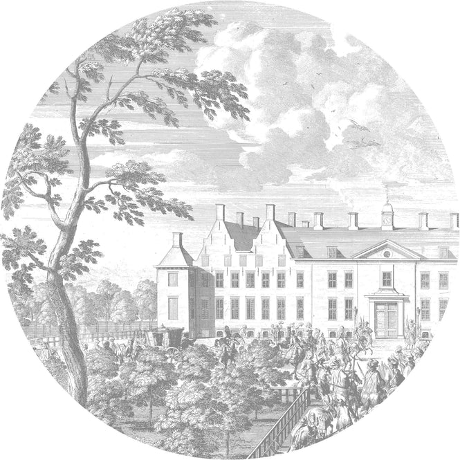 KEK Amsterdam / LANDSCAPES & MARBLE / WALLPAPER CIRCLES ENGRAVED LANDSCAPES CK-055