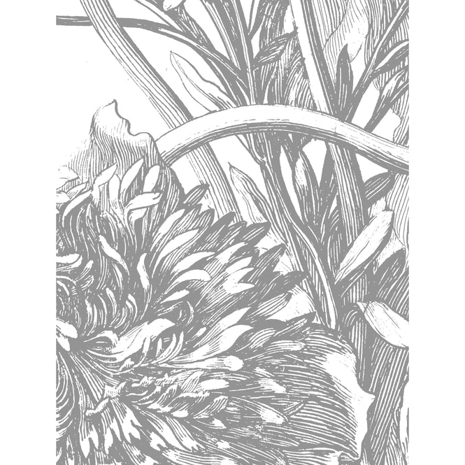 KEK Amsterdam / LANDSCAPES & MARBLE / WALLPAPER CIRCLES ENGRAVED FLOWERS CK-060