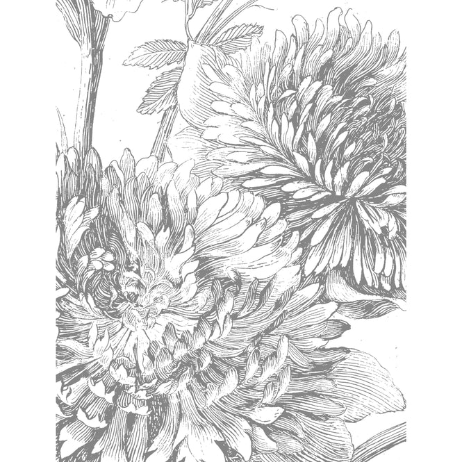 KEK Amsterdam / LANDSCAPES & MARBLE / WALLPAPER CIRCLES ENGRAVED FLOWERS CK-061