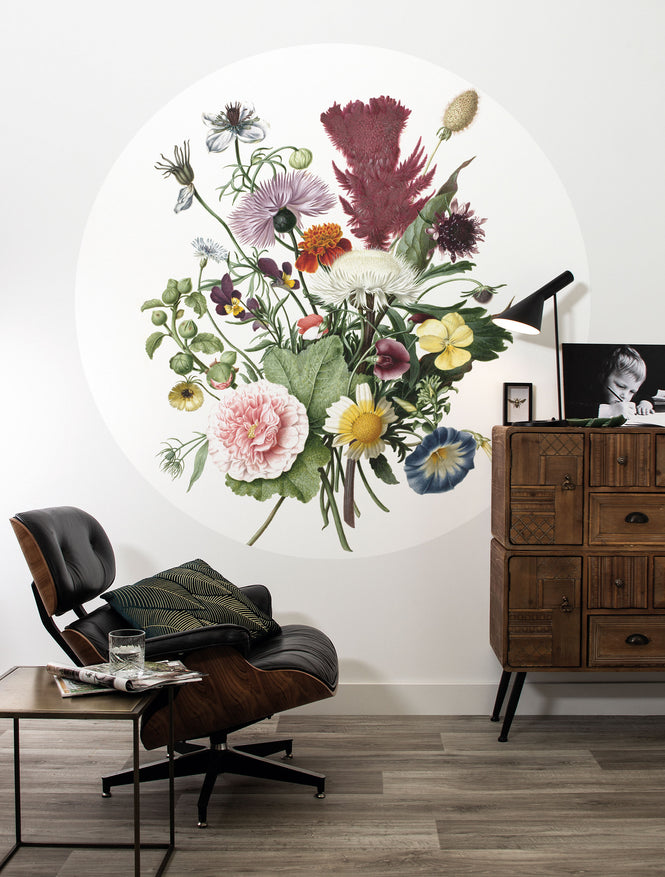 KEK Amsterdam / LANDSCAPES & MARBLE / WALLPAPER CIRCLES WILD FLOWERS CK-062