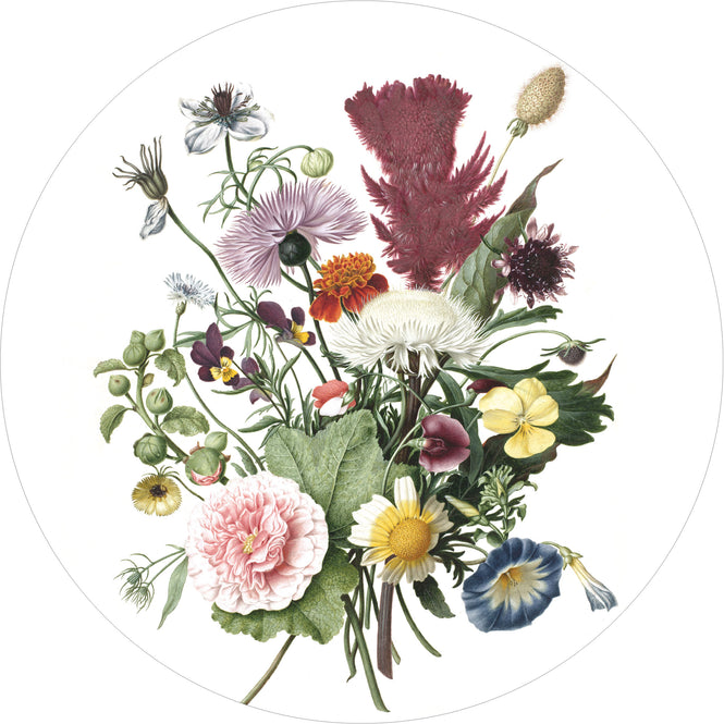 KEK Amsterdam / LANDSCAPES & MARBLE / WALLPAPER CIRCLES WILD FLOWERS CK-062