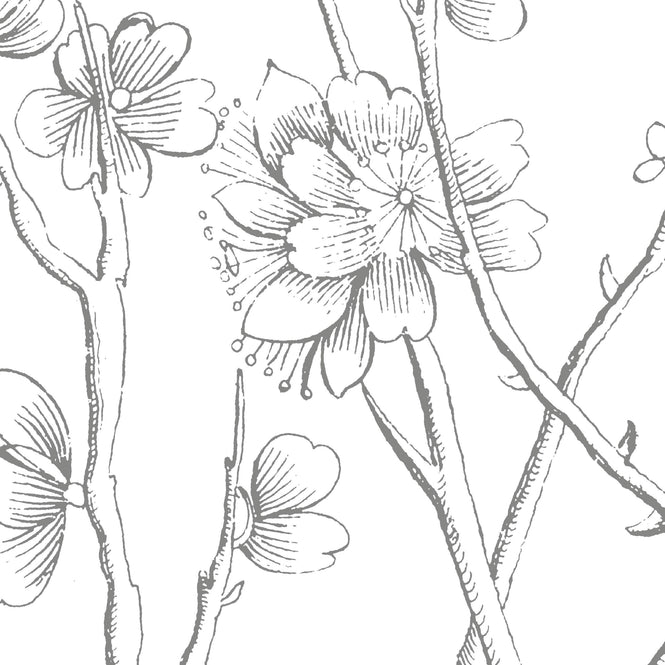 KEK Amsterdam / LANDSCAPES & MARBLE / WALLPAPER CIRCLES ENGRAVED FLOWERS CK-069