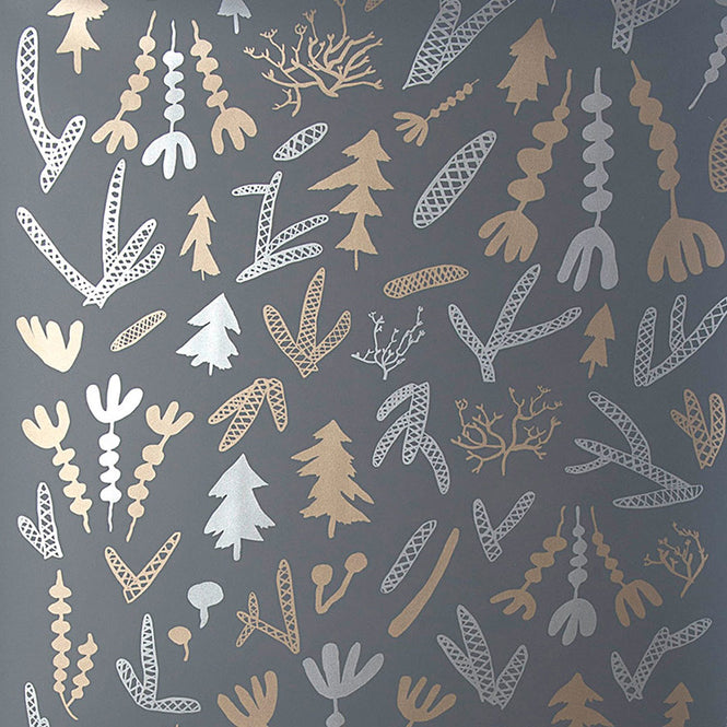 Thatcher / CLE ELUM / Silver and Gold on Charcoal