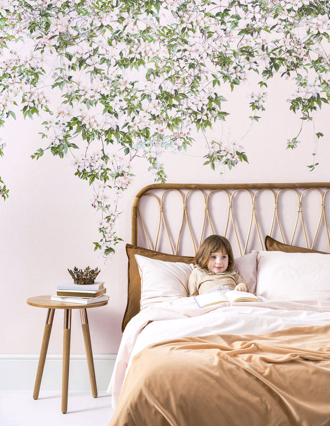 Sian Zeng / Clematis Mural Wallpaper / Pink ClemP 【3パネル1セット】