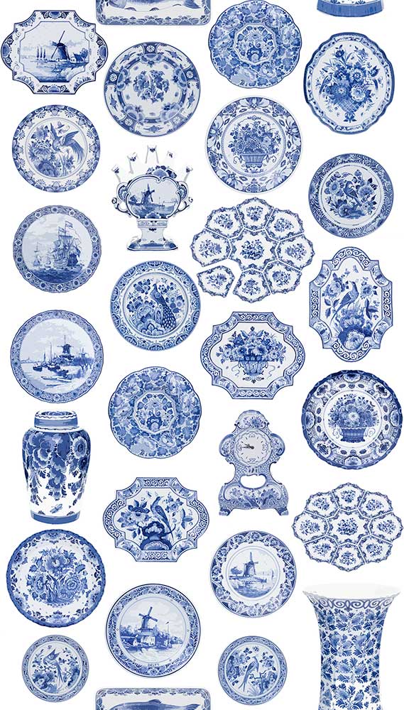 【1mサンプル】Royal Delft by Nicolette Mayer ロイヤル・デルフト / Royal Delft Collections