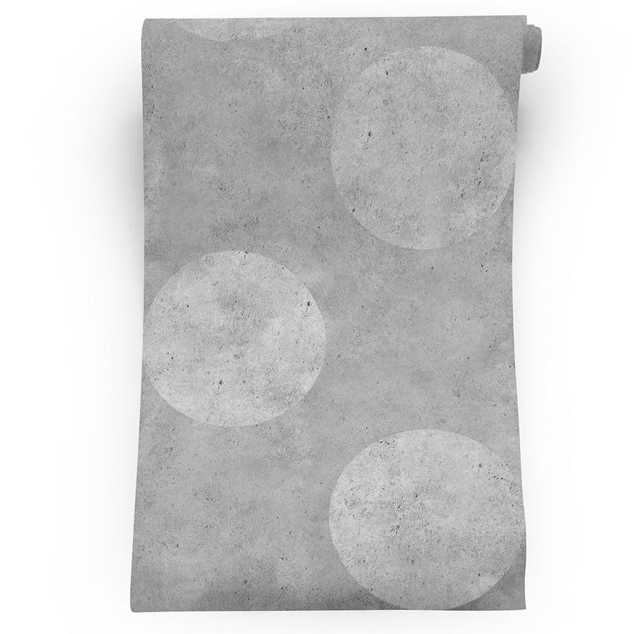 mineheart / Light Urban Concrete Polkadot Wallpaper WAL/032