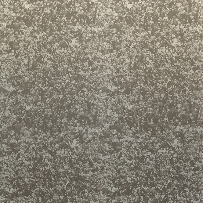 Andy Warhol / CROWD (Where's Warhol) / Graphite on Silver Mylar (triple roll)