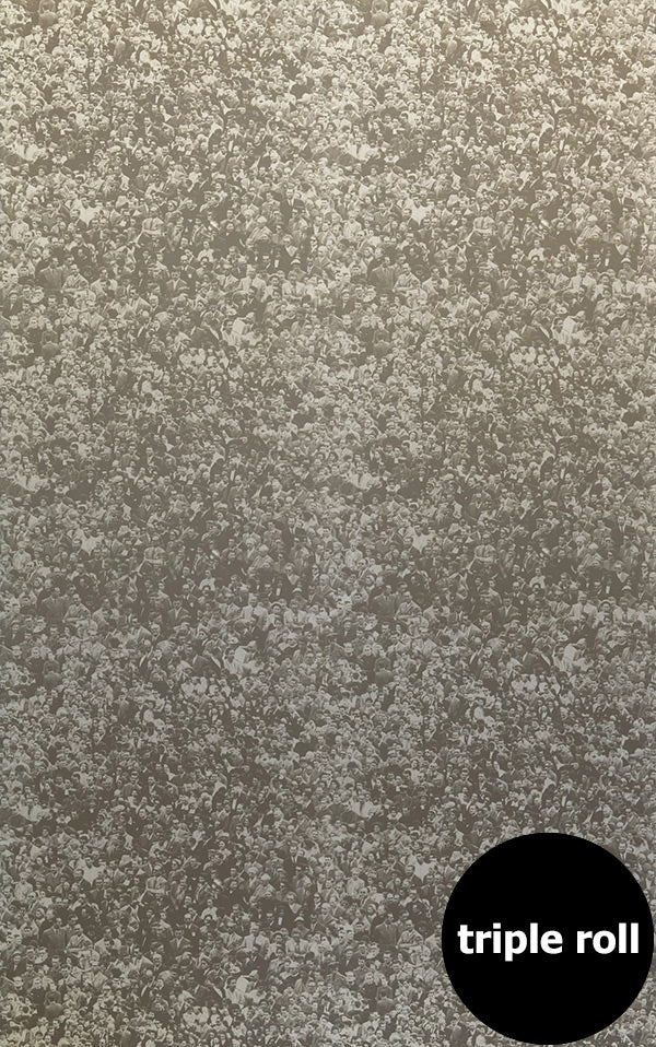 Andy Warhol / CROWD (Where's Warhol) / Graphite on Silver Mylar (triple roll)