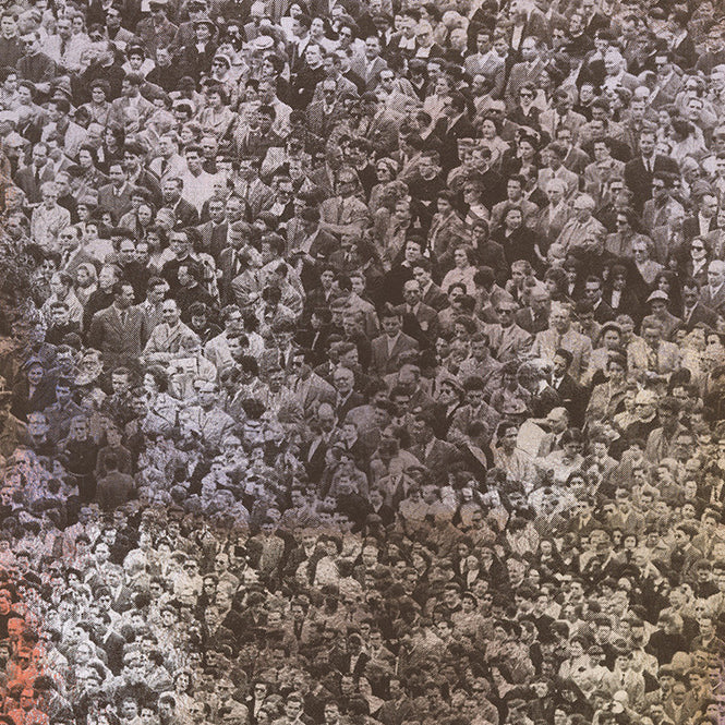 Andy Warhol / CROWD (Where's Warhol) / Licorice on Chrome Mylar (single roll)
