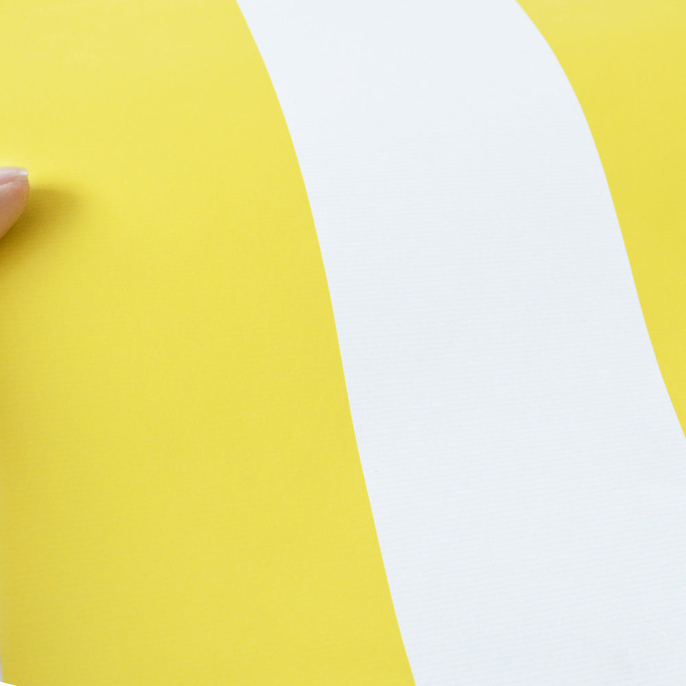 はがせる シール壁紙 wallshoppe / Candy Stripe-Lemon | 輸入壁紙専門