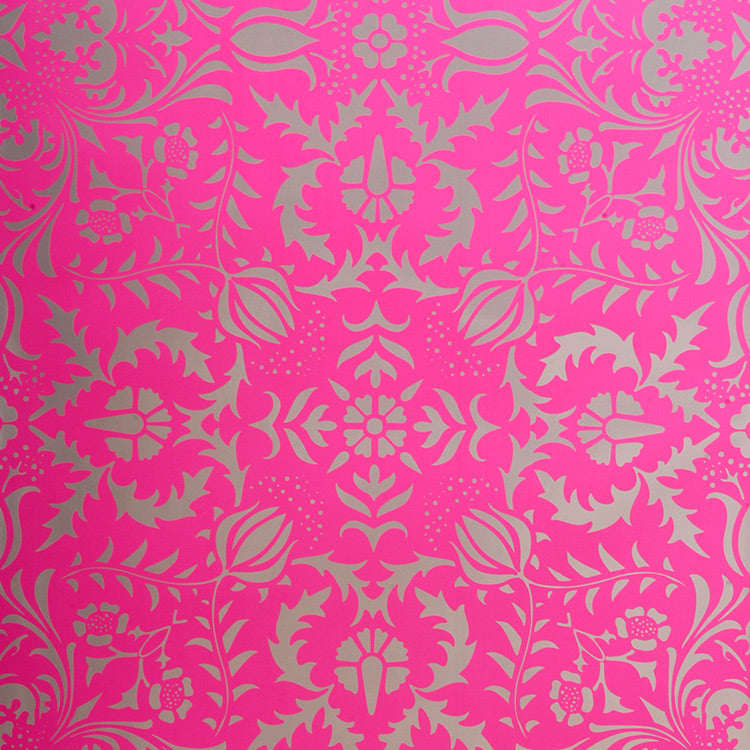 Flavor Paper DAUPHINE / Electric Raspberry On Silver Mylar