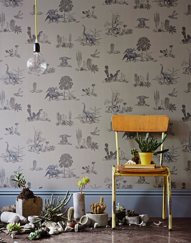 Sian Zeng / Dino Wallpaper / Grey DINO01