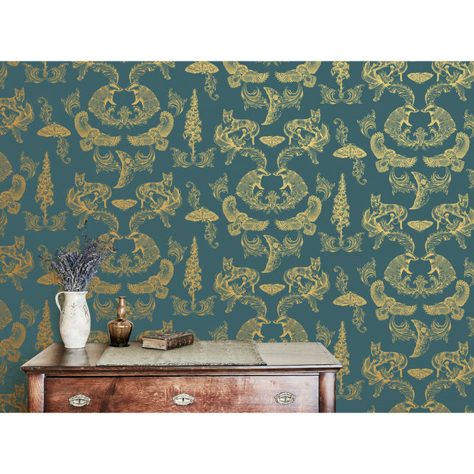 Graduate Collection / Dipped in Moonlight Metallic Gold & Teal / LG1DIPTEAL