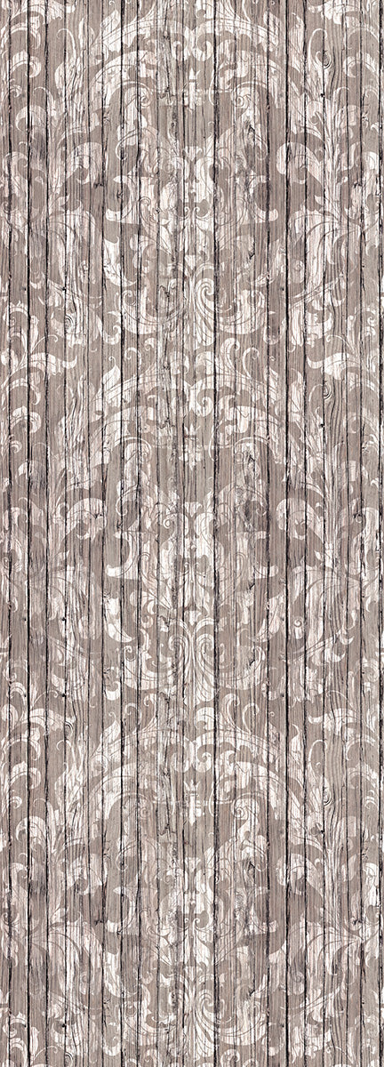 mineheart / Light Driftwood Damask Wallpaper WAL/131