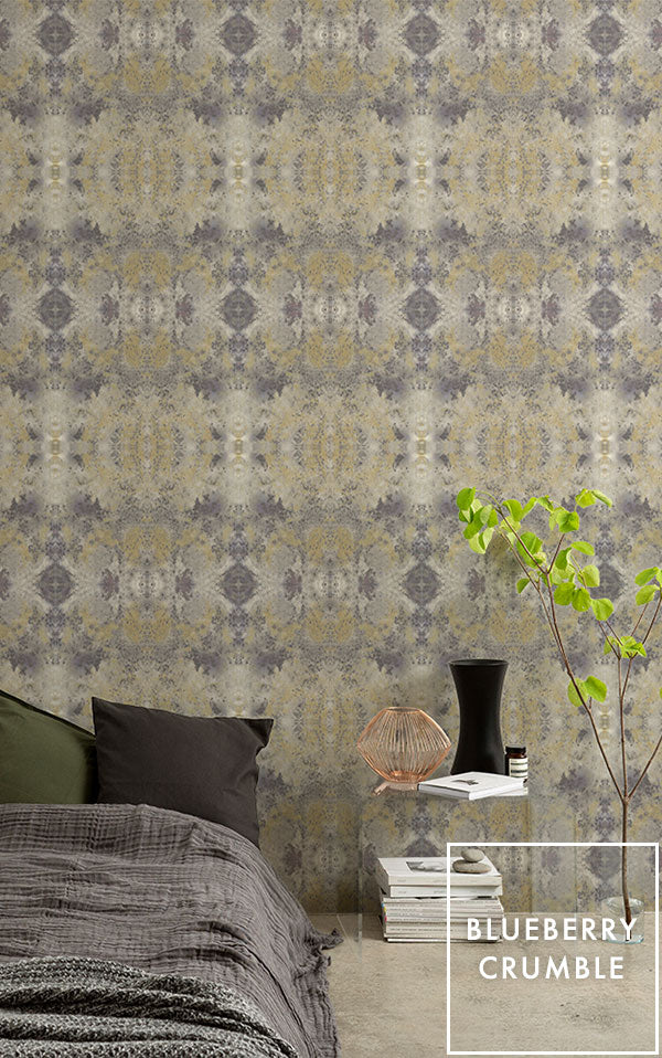 【Flax Wallpaper】Eso Studio / BLUEBERRY CRUMBLE FWP-ESO-02【2パネル1セット】