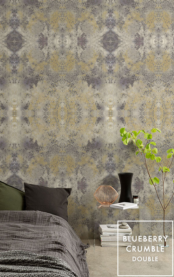 【Flax Wallpaper】Eso Studio / BLUEBERRY CRUMBLE ダブル FWP-ESO-02D【2パネル1セット】