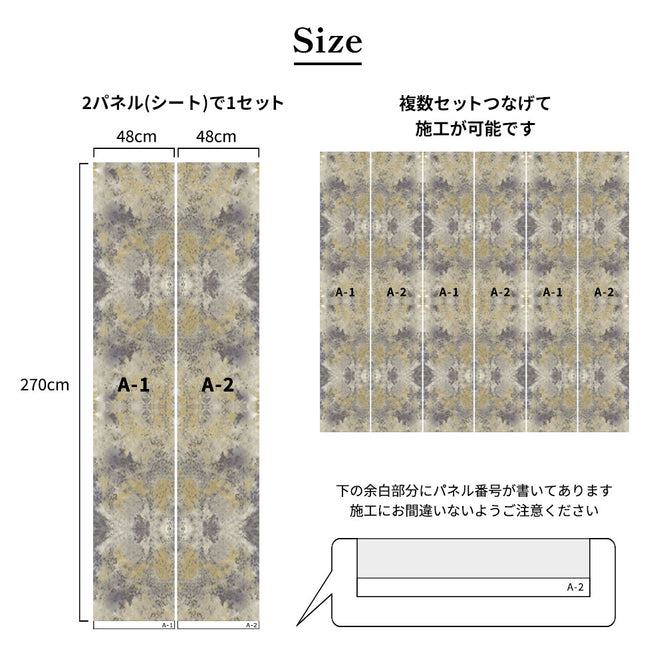 【Flax Wallpaper】Eso Studio / BLUEBERRY CRUMBLE ダブル FWP-ESO-02D【2パネル1セット】