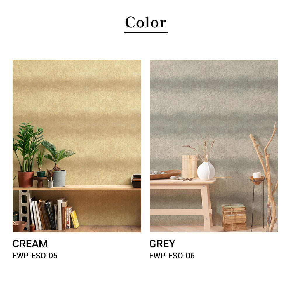 Flax Wallpaper】Eso Studio / SAND STRIPE / GREY FWP-ESO-06