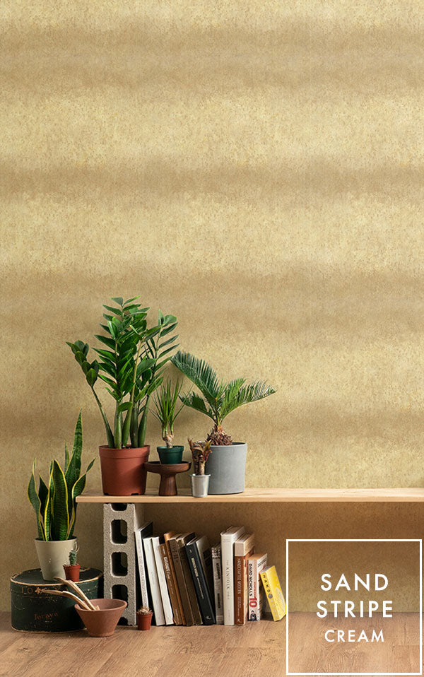 【Flax Wallpaper】Eso Studio / SAND STRIPE / CREAM FWP-ESO-05【2パネル1セット】