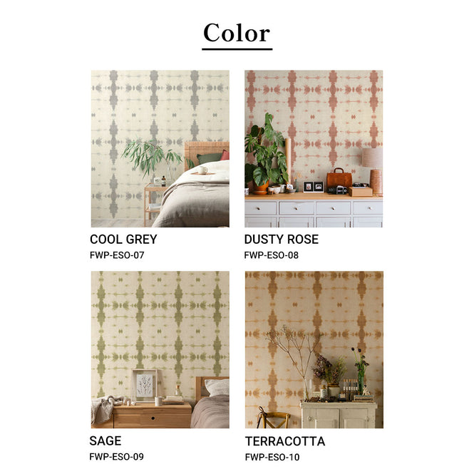 【Flax Wallpaper】Eso Studio / TIGER EYE / DUSTY ROSE FWP-ESO-08【2パネル1セット】