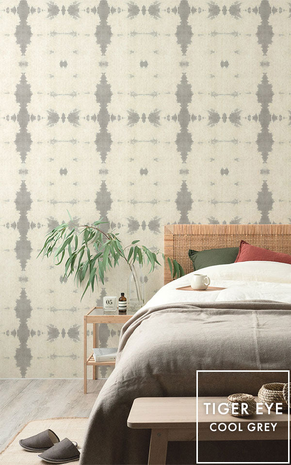 【Flax Wallpaper】Eso Studio / TIGER EYE / COOL GREY FWP-ESO-07【2パネル1セット】