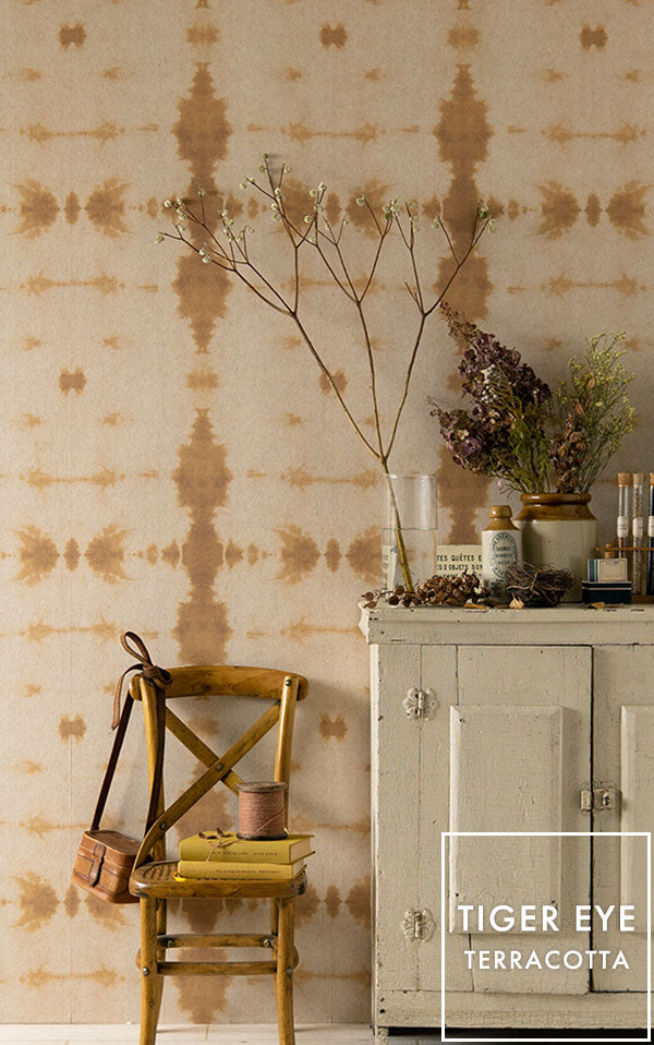 【Flax Wallpaper】Eso Studio / TIGER EYE / TERRACOTTA FWP-ESO-10【2パネル1セット】