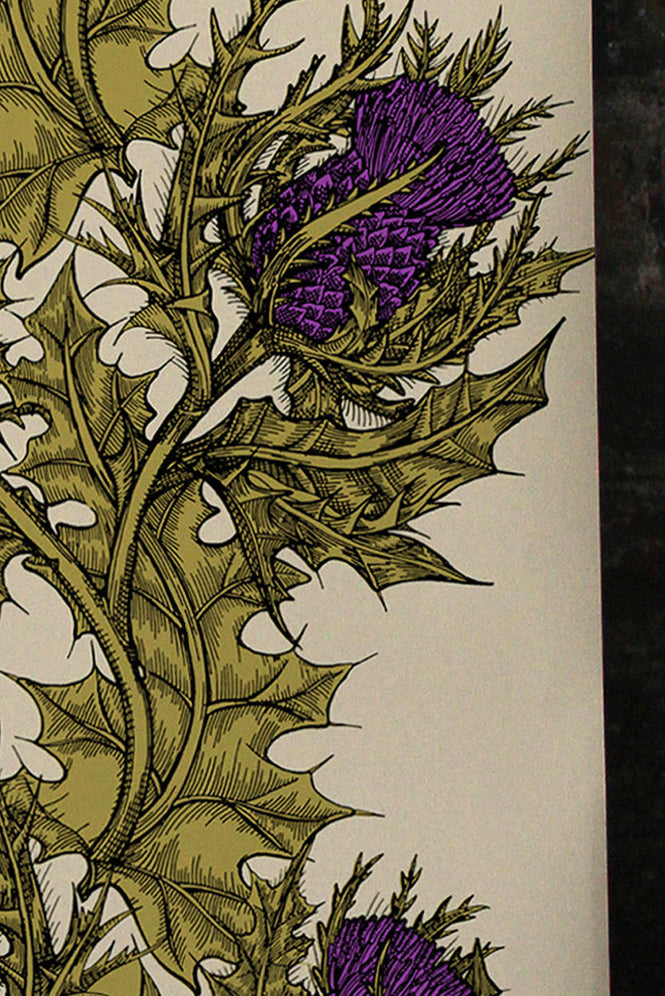 Timorous Beasties / GRAND THISTLE HAND-PRINT / EX/GRN/4004/05