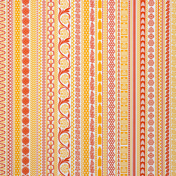 Flavor Paper FARMERS MARKET / Tangerine On Mica Clay Coated paper