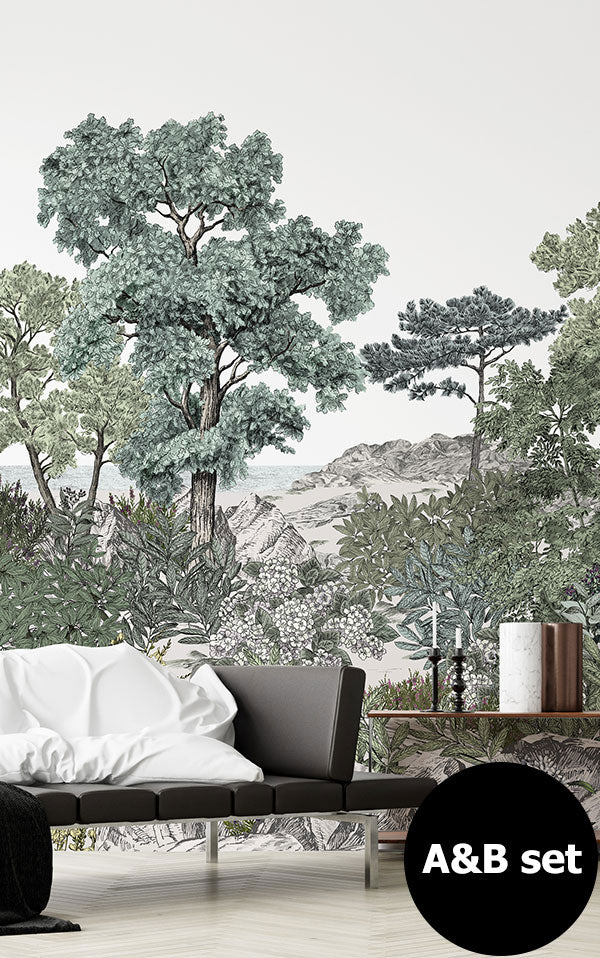 Isidore Leroy / Panoramiques 2020 / FORET DE BRETAGNE Naturel 【A&Bセット(6パネル)】