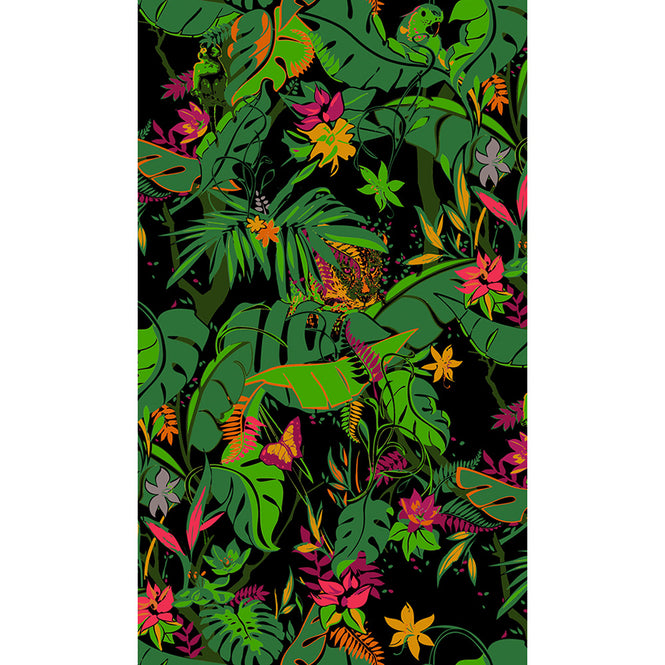 Flavor Paper / FEROZ / Jungle Fever on Clay Coated Paper-Ebony (single roll)