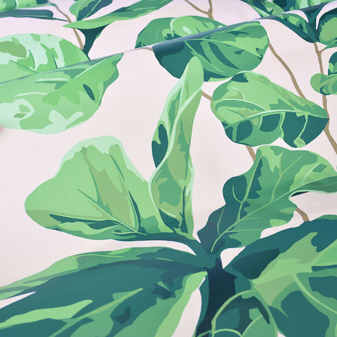 はがせる シール壁紙 wallshoppe / Fiddle Fig-Pink