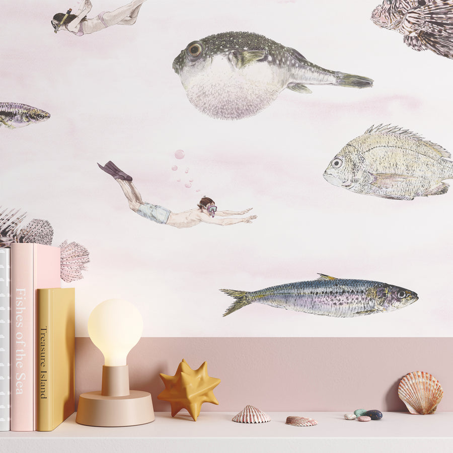 Sian Zeng / Fish Wallpaper / Pink FISHP