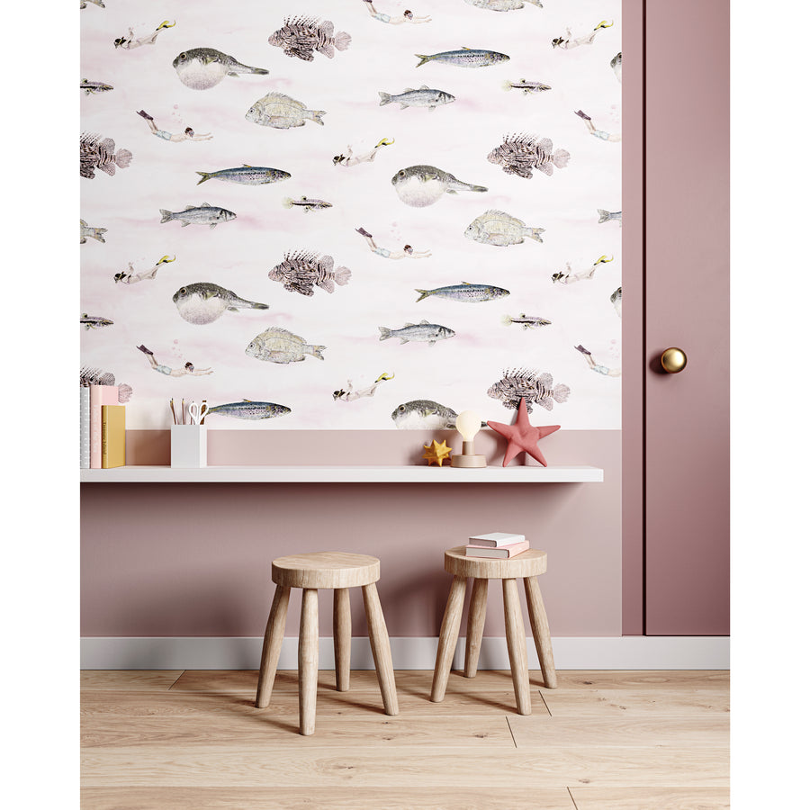 Sian Zeng / Fish Wallpaper / Pink FISHP