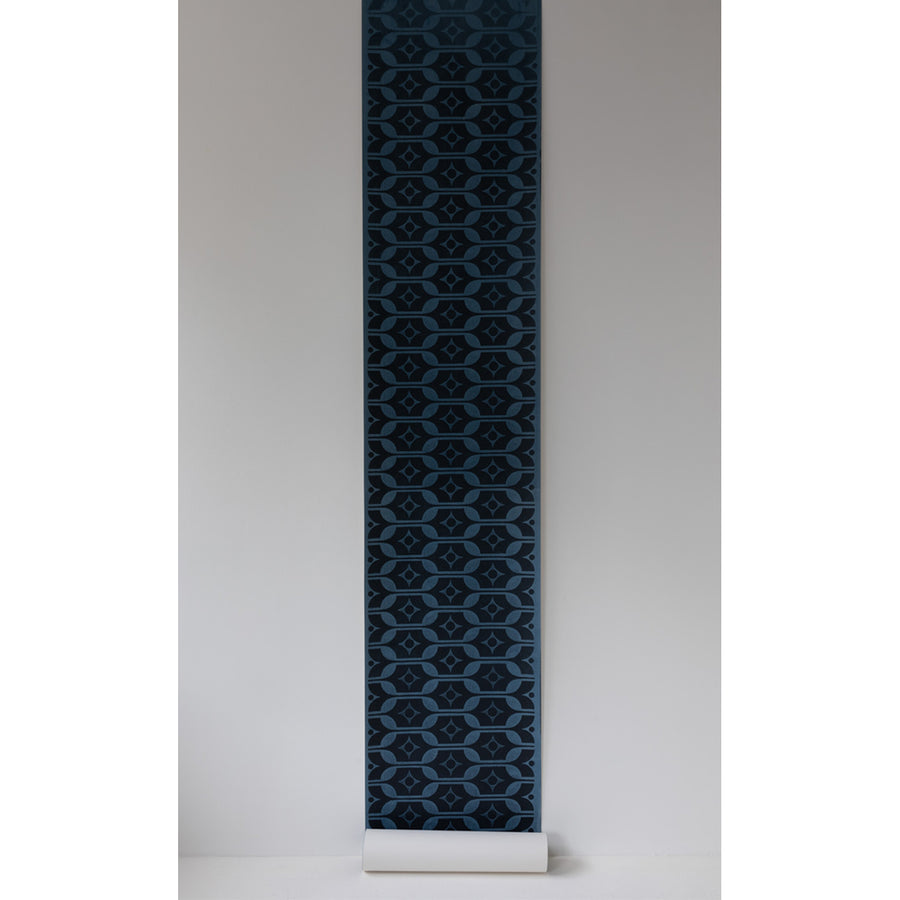 Deborah Bowness / HEIRLOOM / Flatware wallpaper Midnight blue