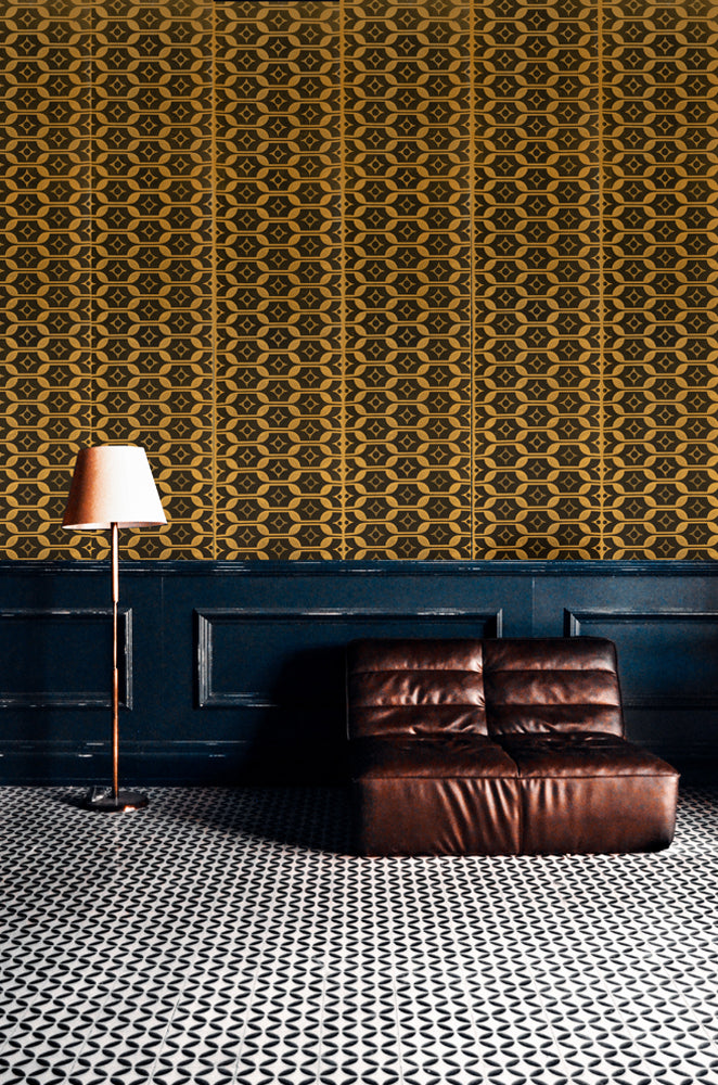 Deborah Bowness / HEIRLOOM / Flatware wallpaper Orange