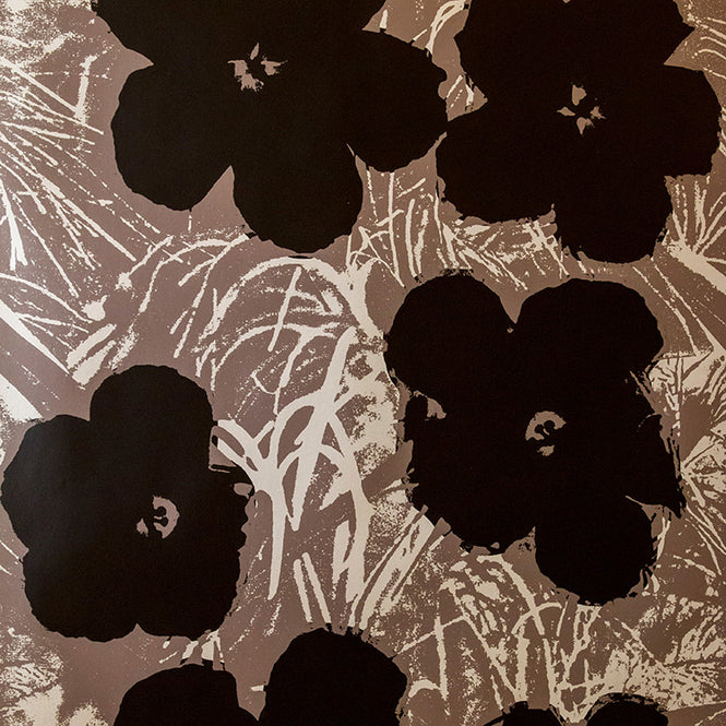 Andy Warhol / FLOWERS / Suave on Platinum Clay Coated Paper (single roll)