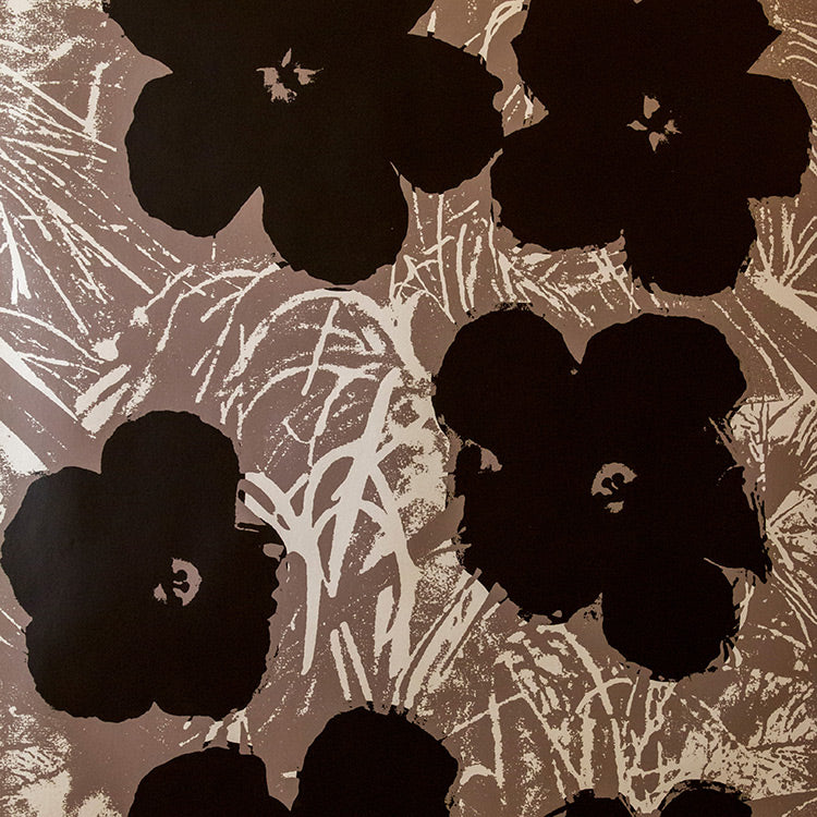 Andy Warhol / FLOWERS / Suave on Platinum Clay Coated Paper (triple roll)