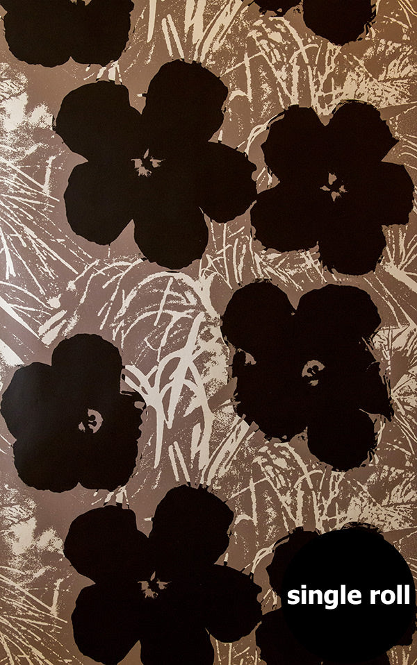 Andy Warhol / FLOWERS / Suave on Platinum Clay Coated Paper (single roll)