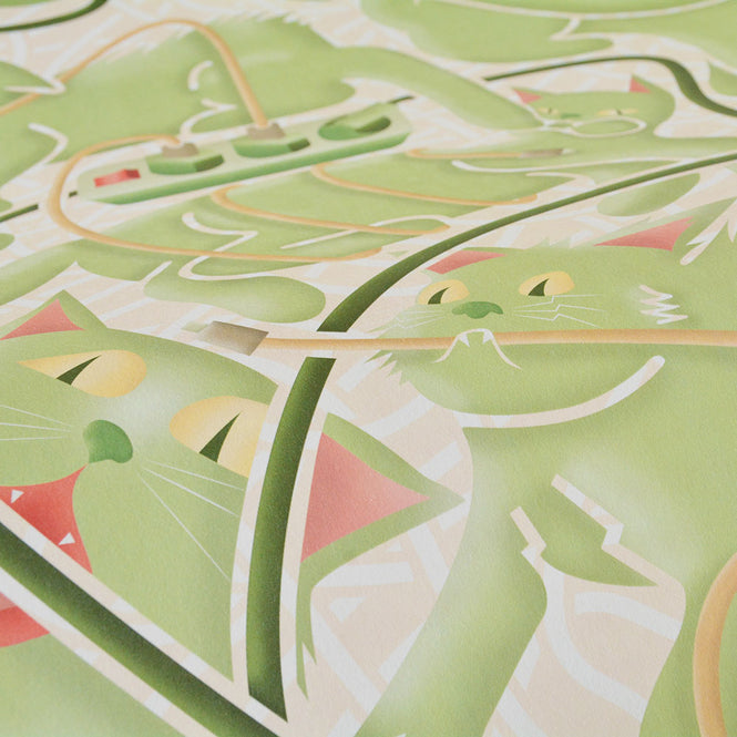 NLXL GEOMETRICS WALLPAPER CATS & CORDS WALLPAPER BY ERIK VAN DER VEEN / GEO-02
