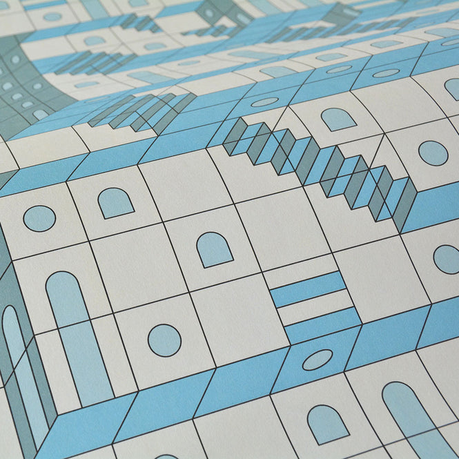 NLXL GEOMETRICS WALLPAPER THE CITY RISES WALLPAPER BY DOMENICO OREFICE / GEO-06