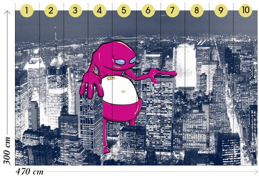 Wall&deco / Gio pagani 12 NewYork under attack1 / GPW1212