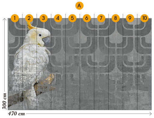Wall&deco / Gio pagani 13 Cockatoo / GPW1302