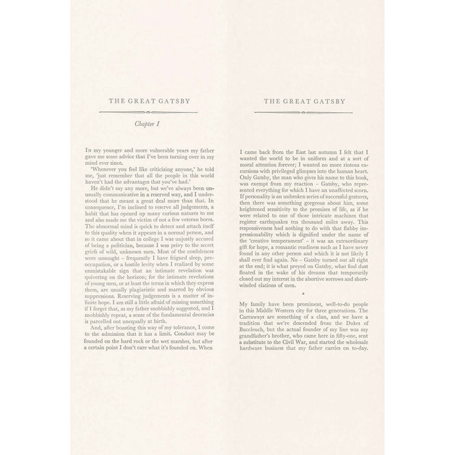 Andrew Martin / SCHOLAR / The Great Gatsby