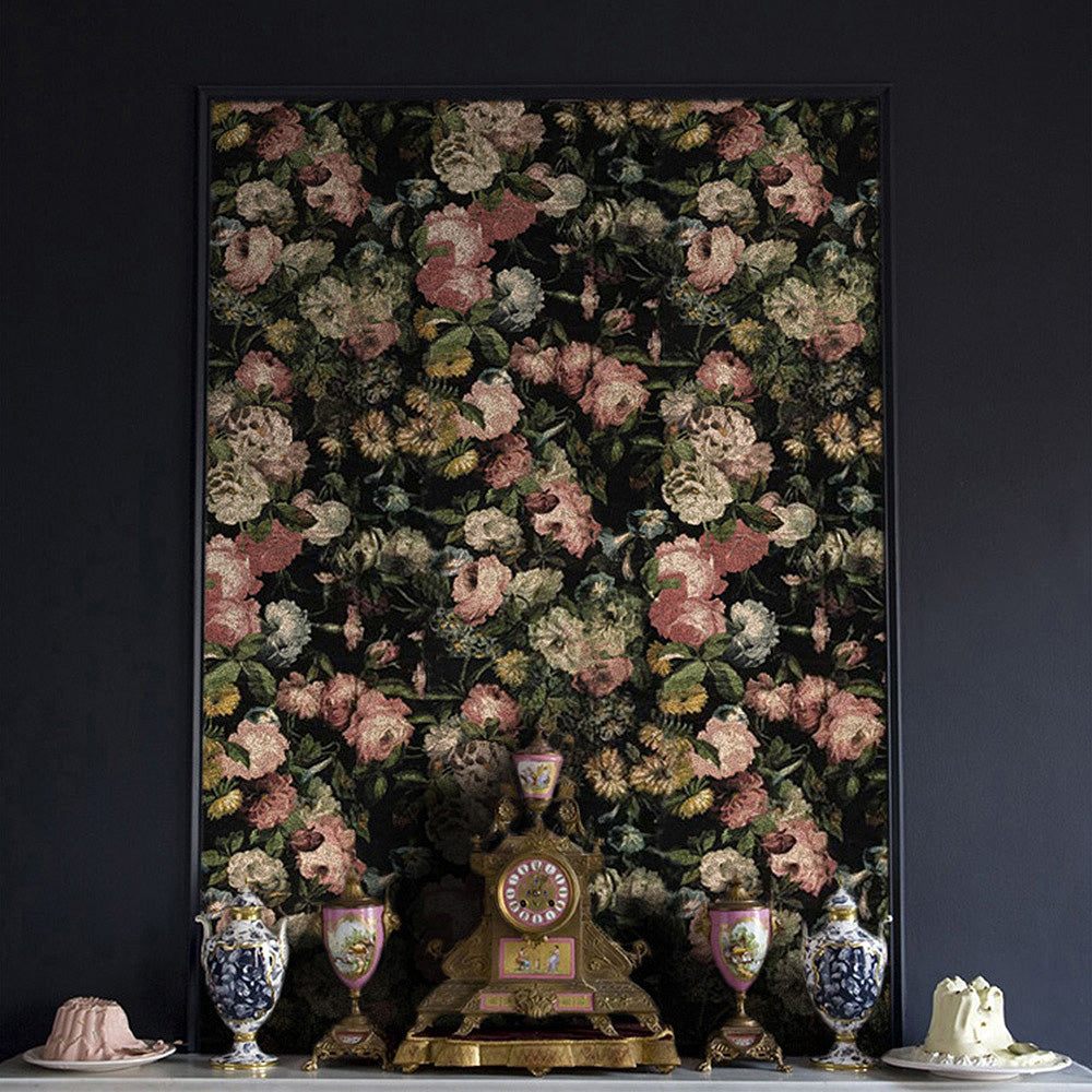 背景ボード　黒薔薇の間 House of Hackney / Midnight Garden 【4パネル1セット】 | 輸入壁紙